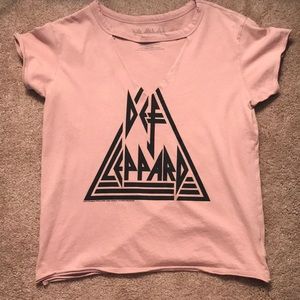 A light coral graphic tee